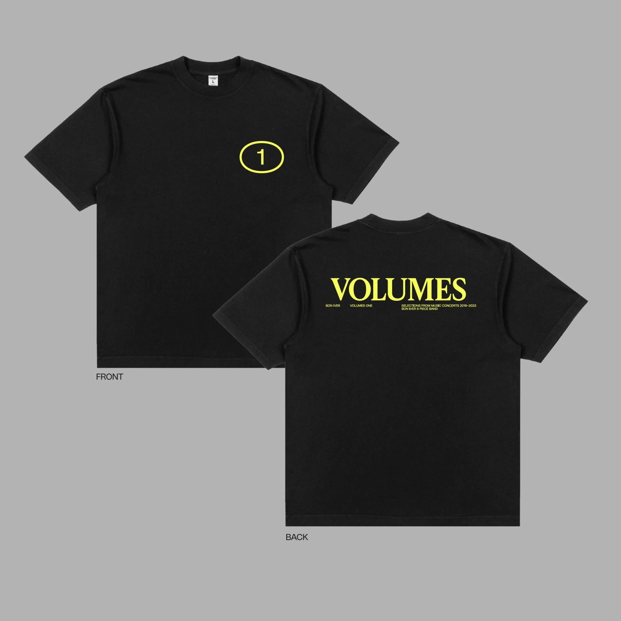 VOLUMES: ONE (SELECTIONS FROM MUSIC CONCERTS 2019-2023 BON IVER 6 PIECE BAND) Black Vinyl LP Fanpack - Image 3