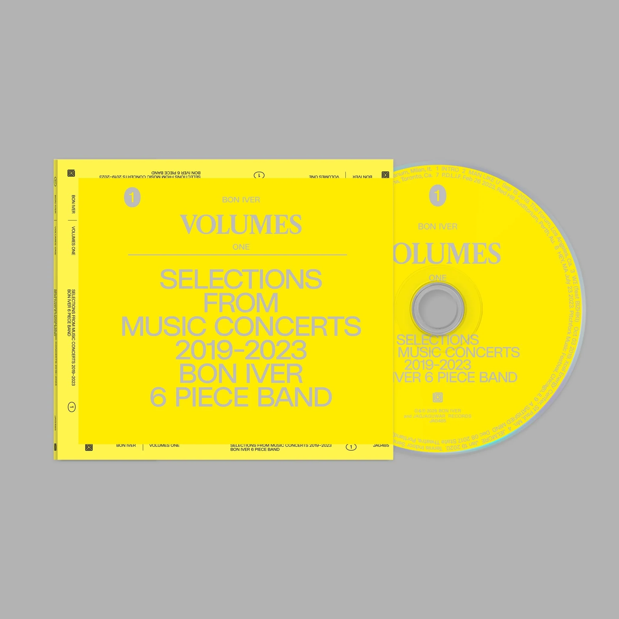 VOLUMES: ONE (SELECTIONS FROM MUSIC CONCERTS 2019-2023 BON IVER 6 PIECE BAND) CD Fanpack - Image 3